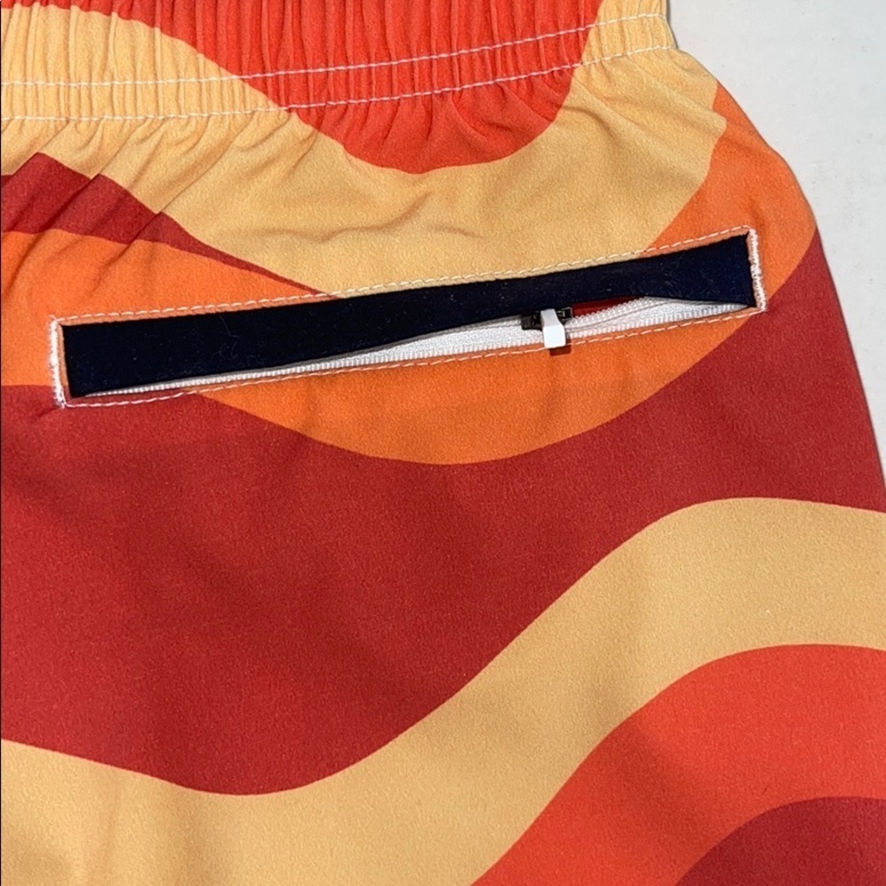 Orange Yellow Toes on the Nose Swim Trunks Size S - Picture 8 of 8